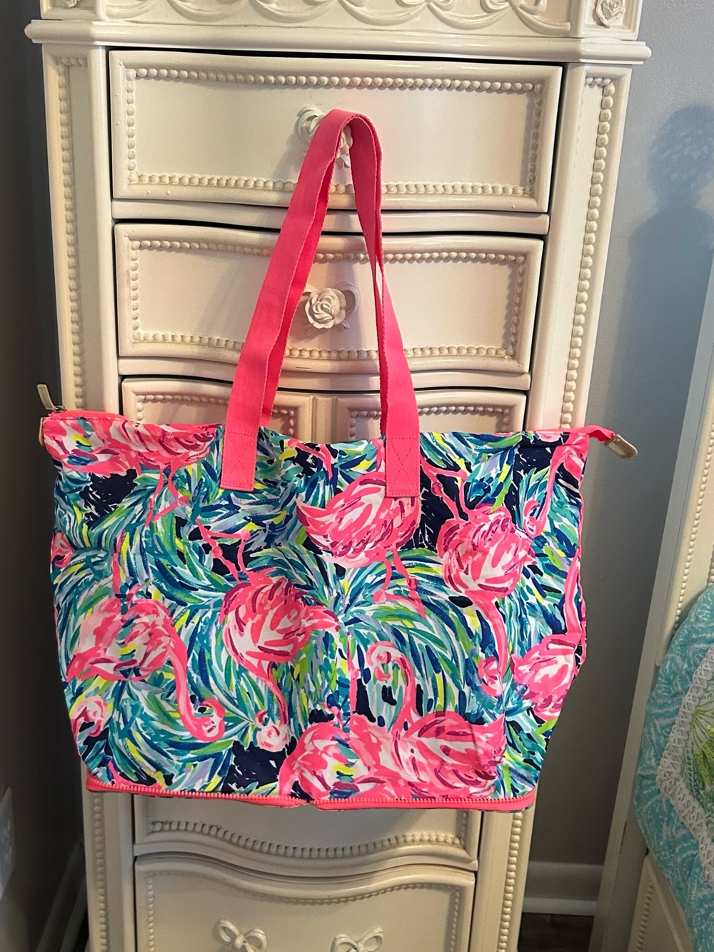 Lilly Pulitzer packible getaway tote